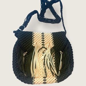Handmade Macrame Crossbody Bag Summer‎ Boho Style Purse NWOT